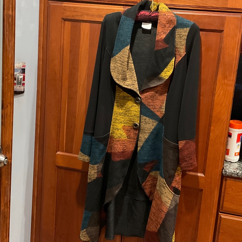Bali Multicolor Two Button Cardigan - Picture 2 of 6